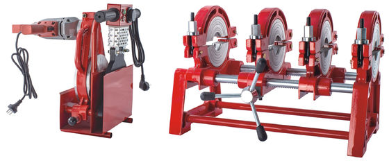 Pvc Pipe Heating HDPE Butt Fusion Welding Machine 4 Clamps 2.3kW
