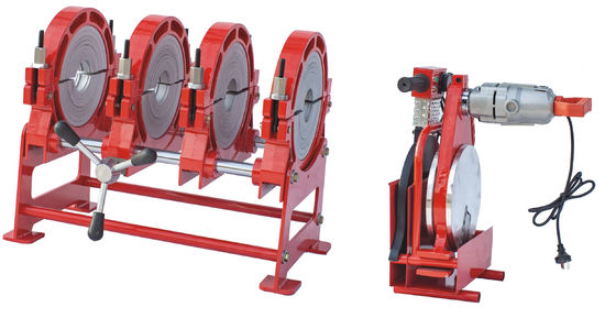 Pvc Pipe Heating HDPE Butt Fusion Welding Machine 4 Clamps 2.3kW