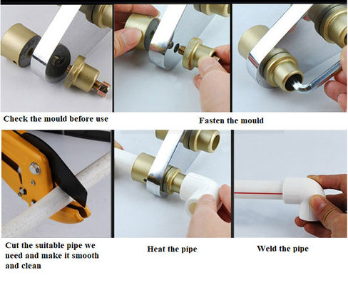 Aluminum 63mm PTFE Welding Socket For Plastic Pipe Welding Machine