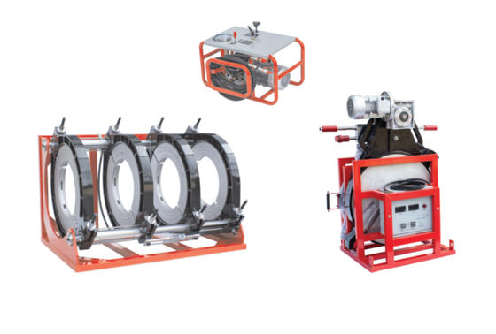 250 to 400mm Automatic Hydraulic Butt Fusion Machine Red