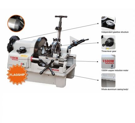 STT100F 1/2-4" Electric 1500w All aluninum Pipe Nipple Threading Machine Portable