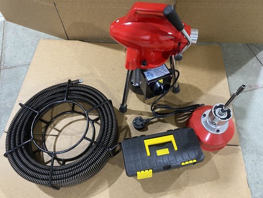 STD75B Drain Cleaning Machine 3/4"-4" (20-100mm) drain cleaner with 16mm, 22mm, 30mm cables