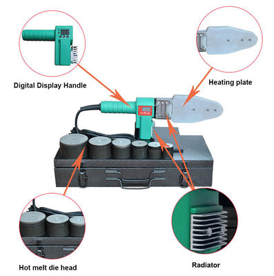 HT63-3 Butt Fusion Welding Machine 800W high efficiency digital display esay For Construction Work