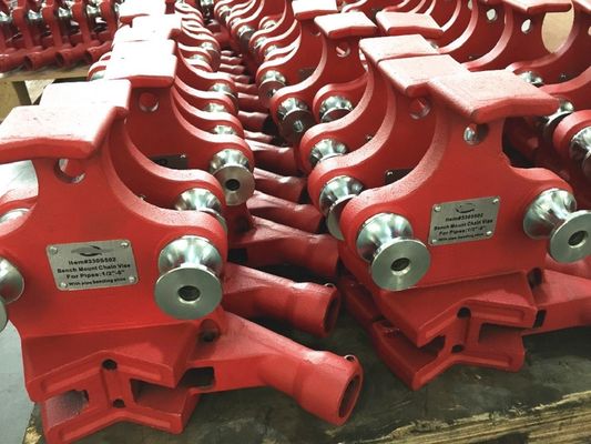 ST402  6'' Cast steel base for durable application Bench chain vise